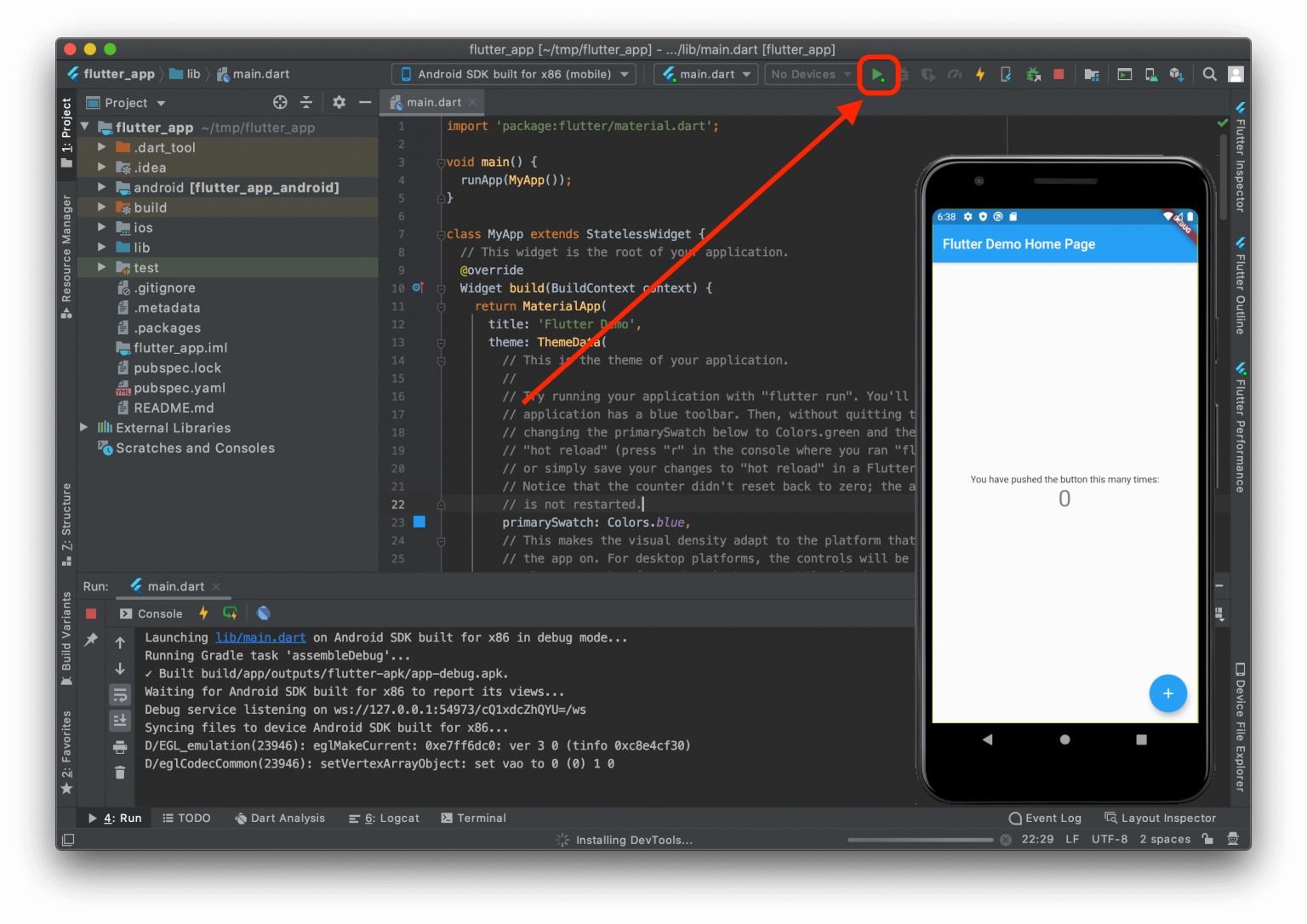 run-flutter-project-on-android-startup-engineer